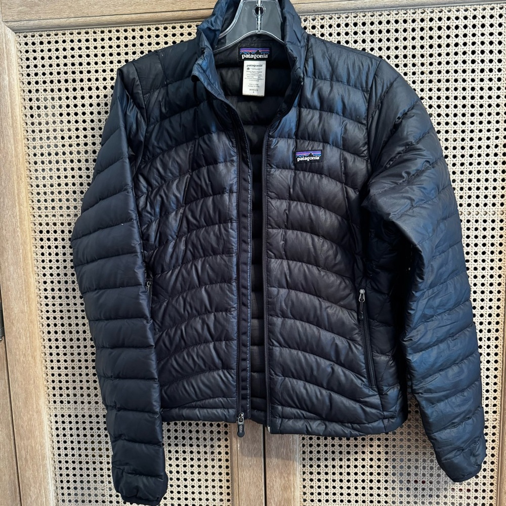 Patagonia Down  Full Zip Jacket Black Women's Size  S